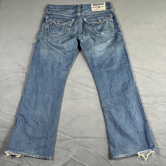 TRUE RELIGION Jeans mens 32 X 29 Bootcut Flap - Picture 8 of 12